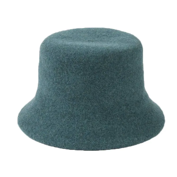 100% Wool Bucket Hat, Solid color