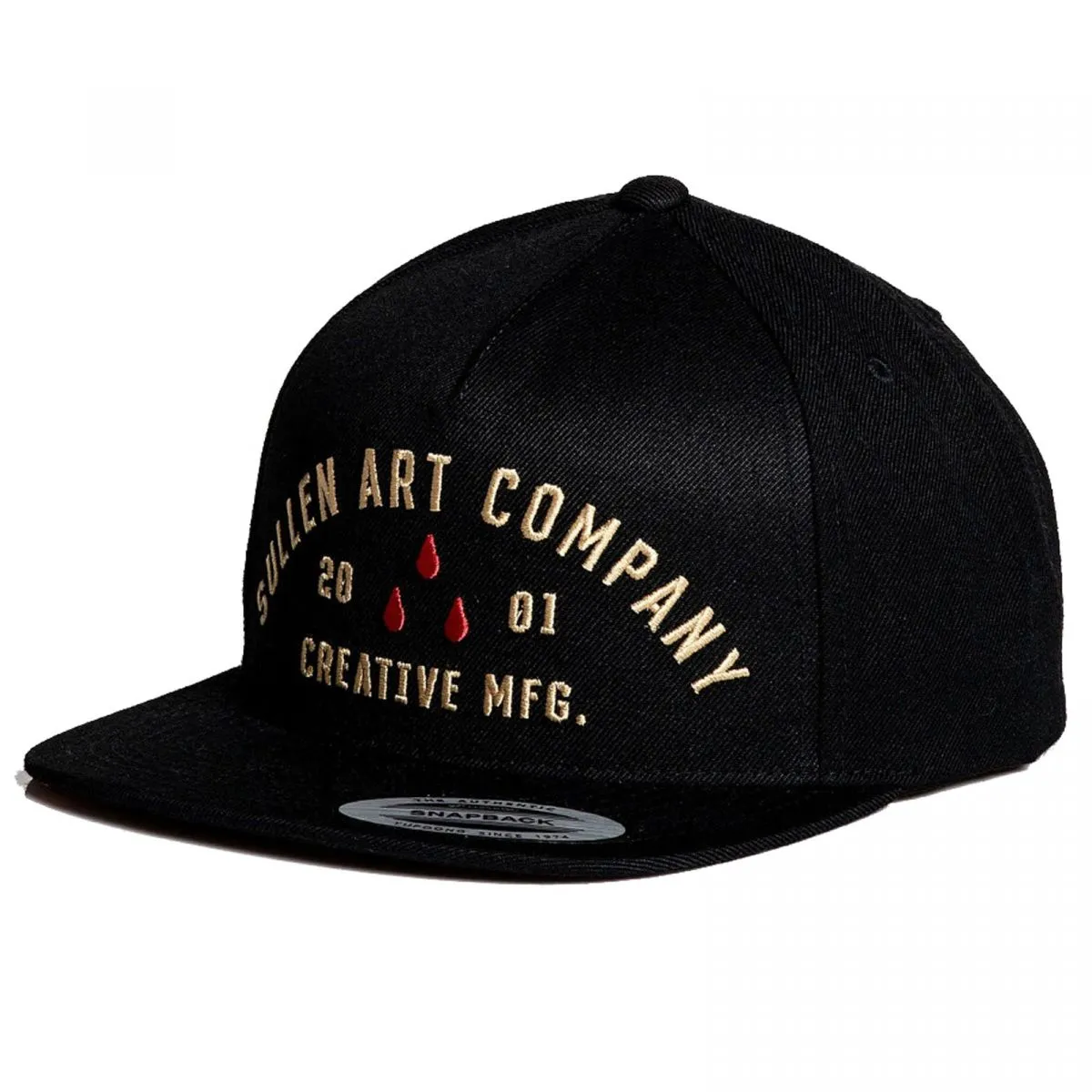 3 Drops Black Snapback Cap