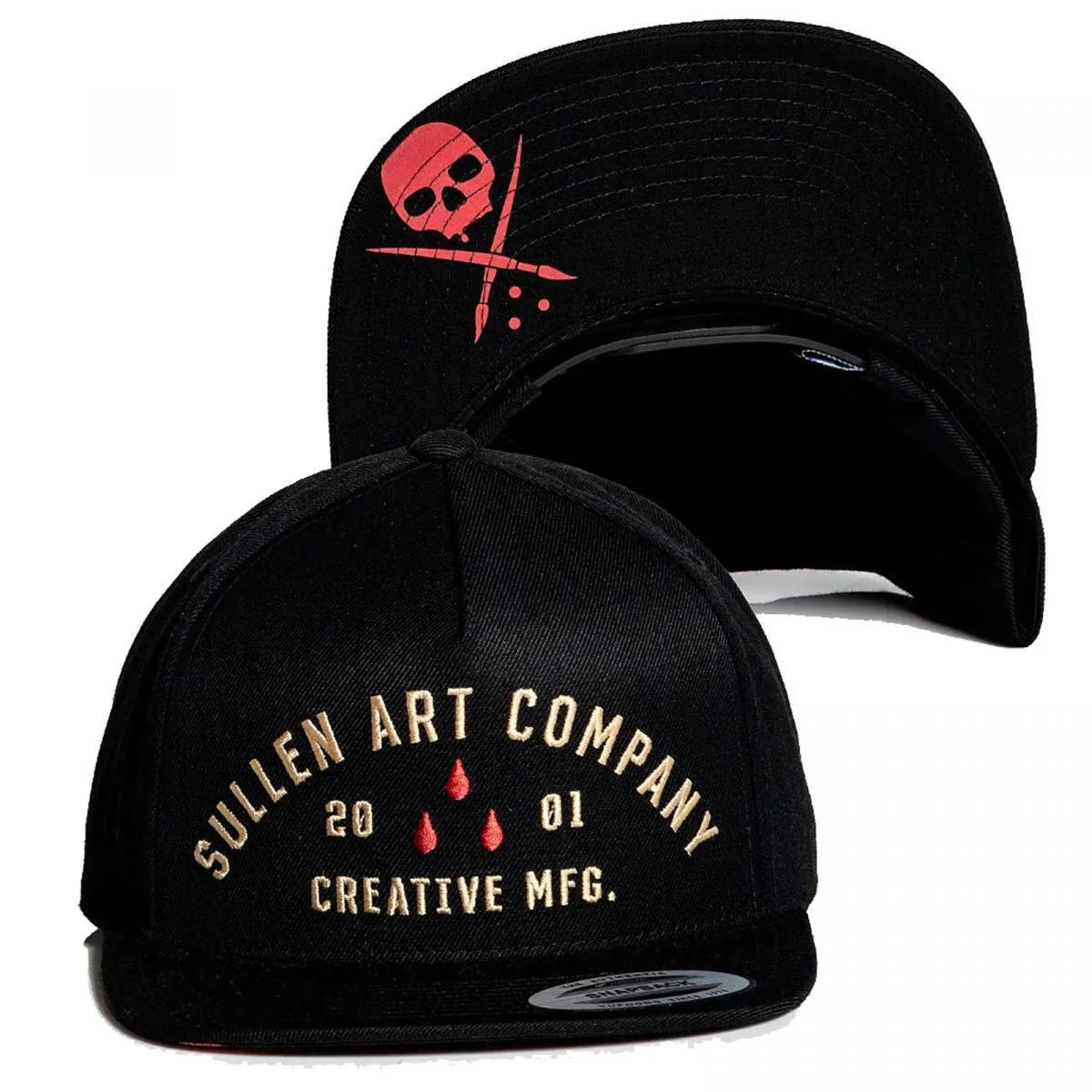 3 Drops Black Snapback Cap