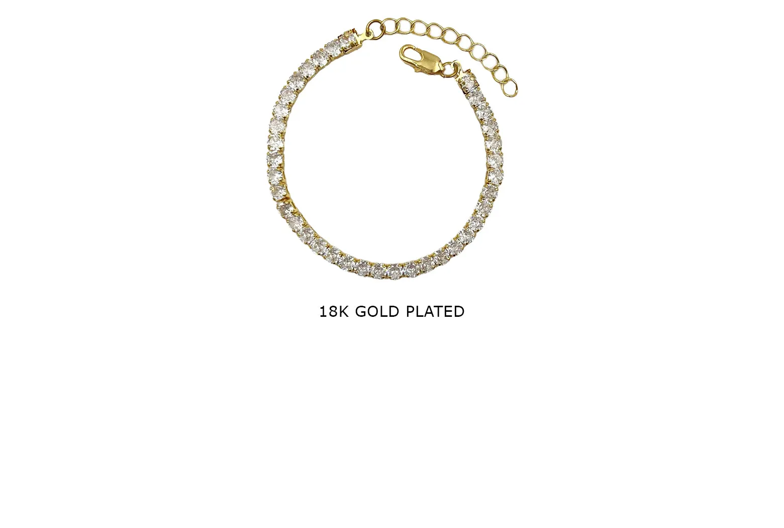 AFBR1  Tennis Bracelet With Center Solitaire Stone