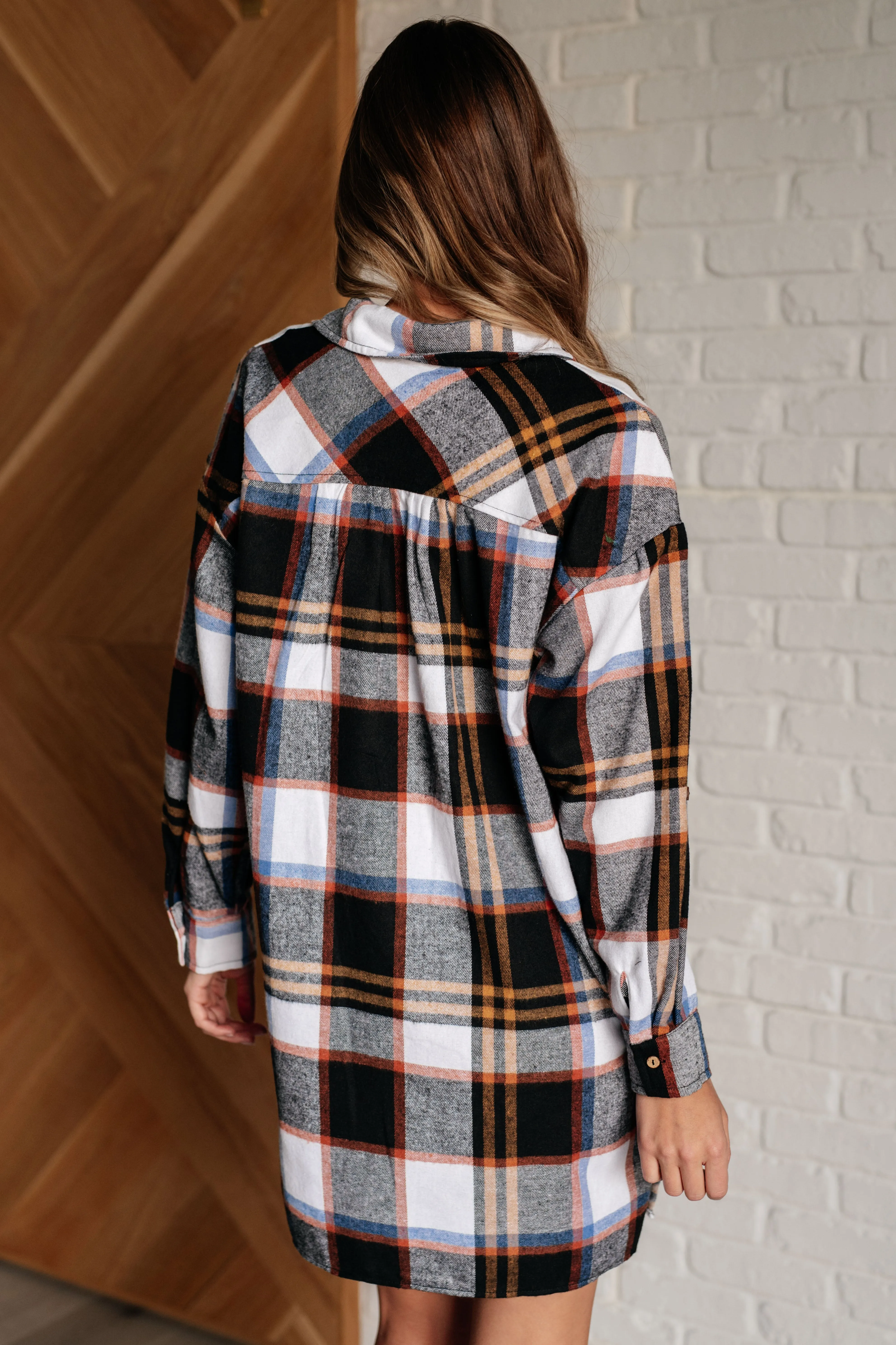Aisha Plaid Shirt Dress