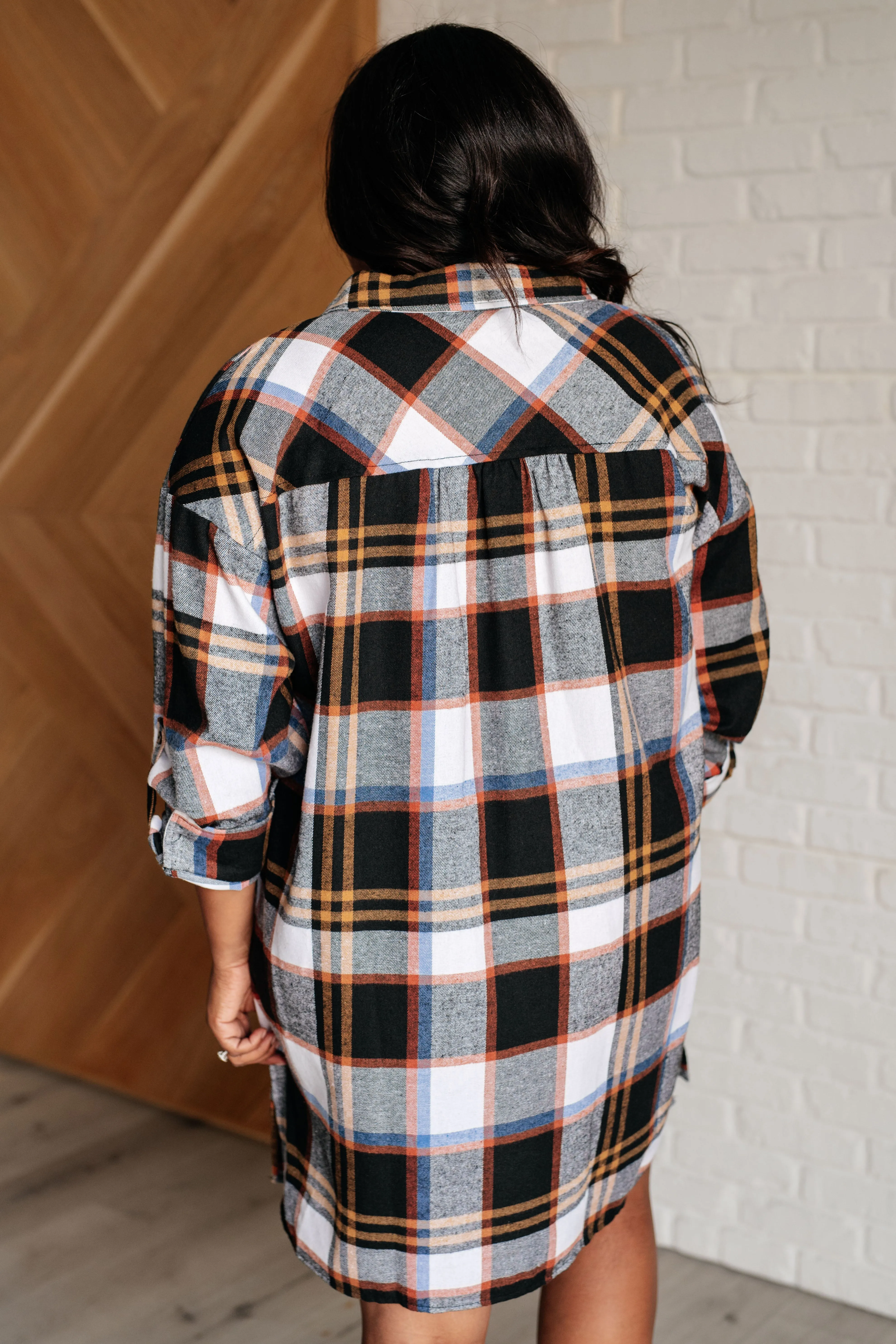 Aisha Plaid Shirt Dress
