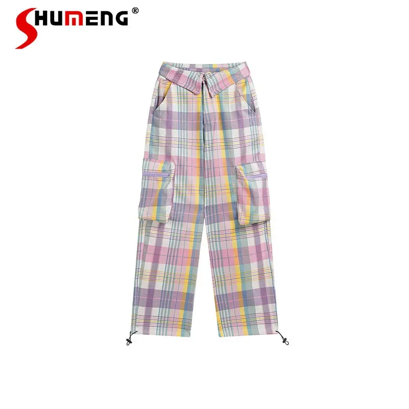 Baggy Lila Karo Stil soft-girl