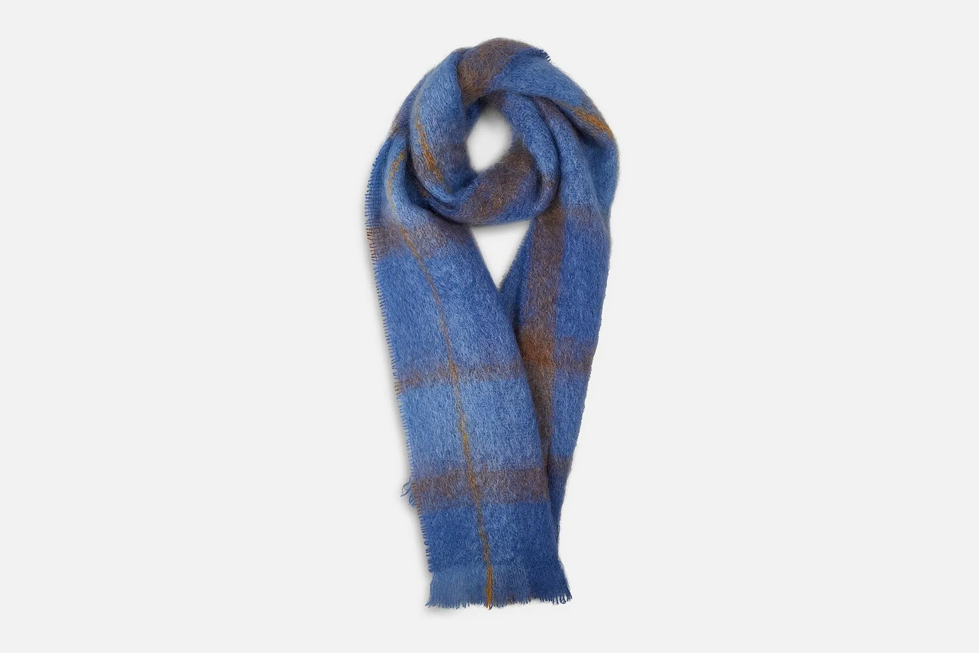 Bluebird Drumin Mohair Scarf
