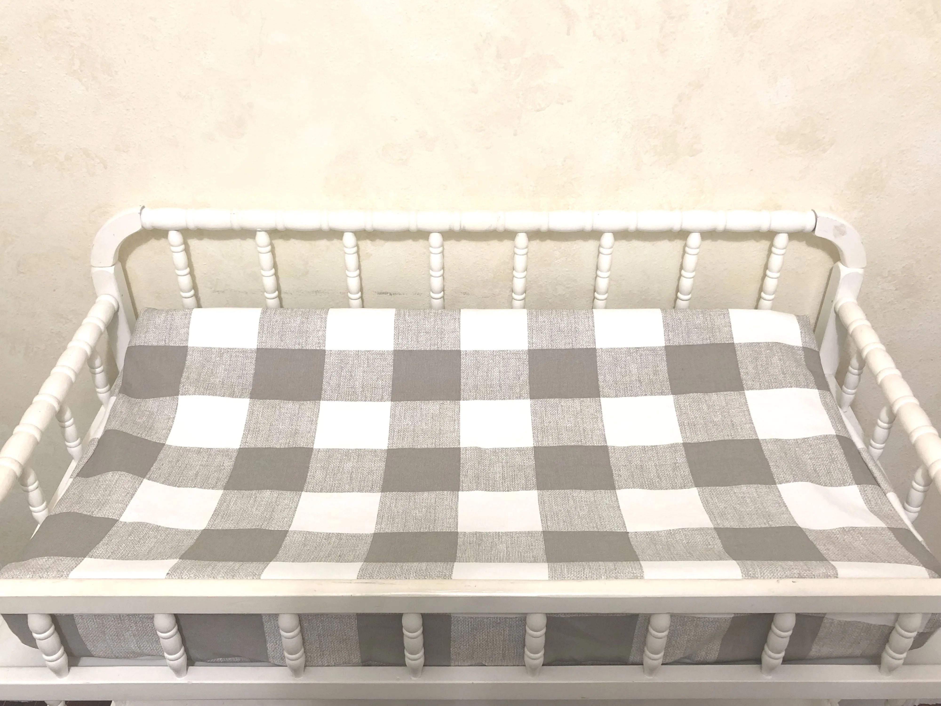 Changing Pad Cover - Taupe, Khaki Buffalo Plaid