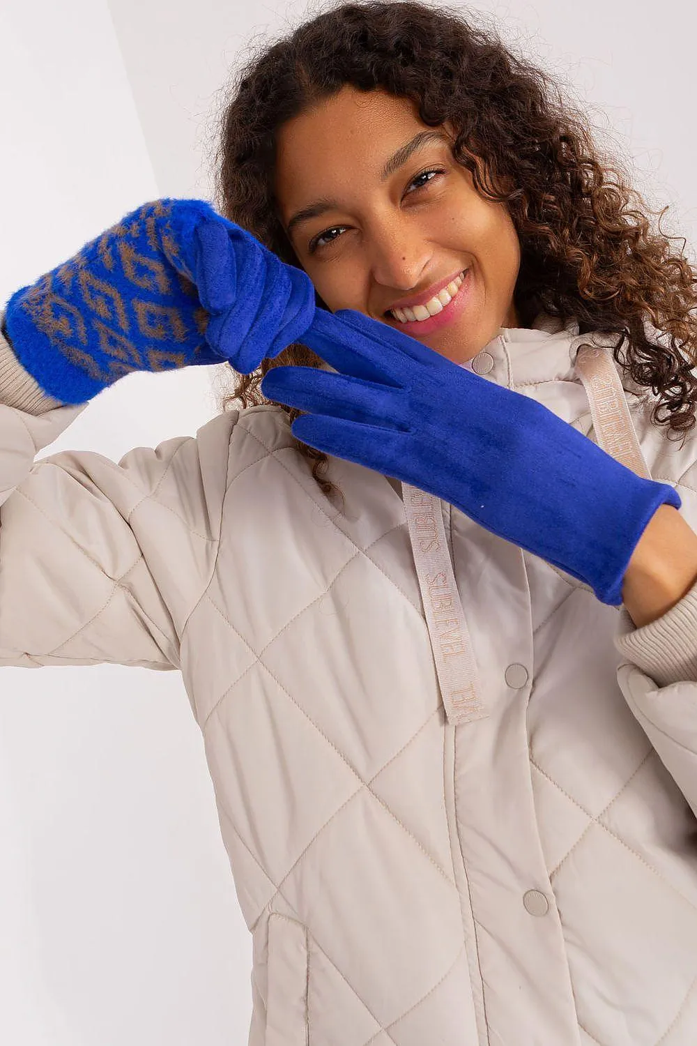 Chic Floral Touchscreen Winter Gloves