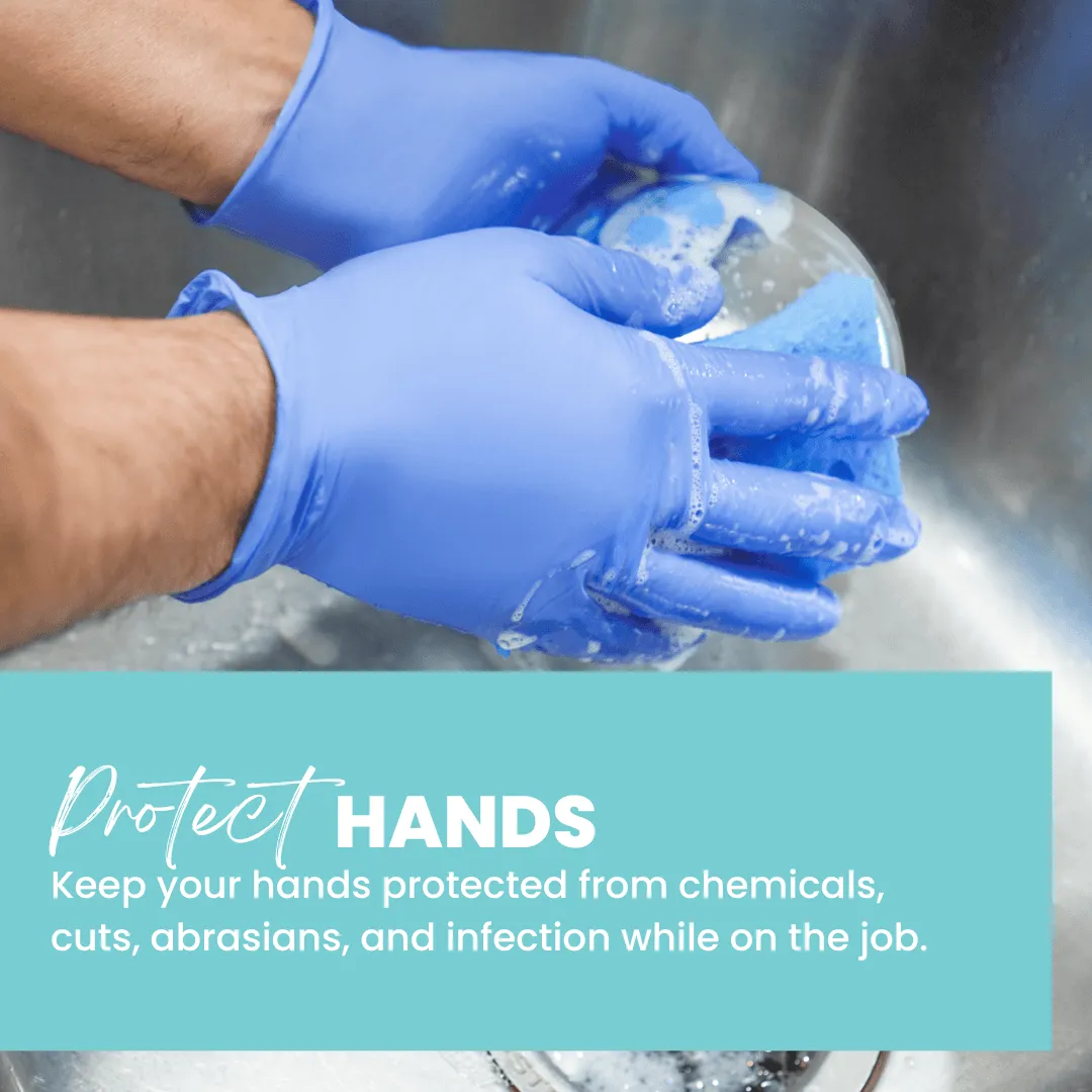 Eco Gloves Biodegradable Nitrile Gloves (4.0 Mil) - BLACK (Case of 10 Boxes)