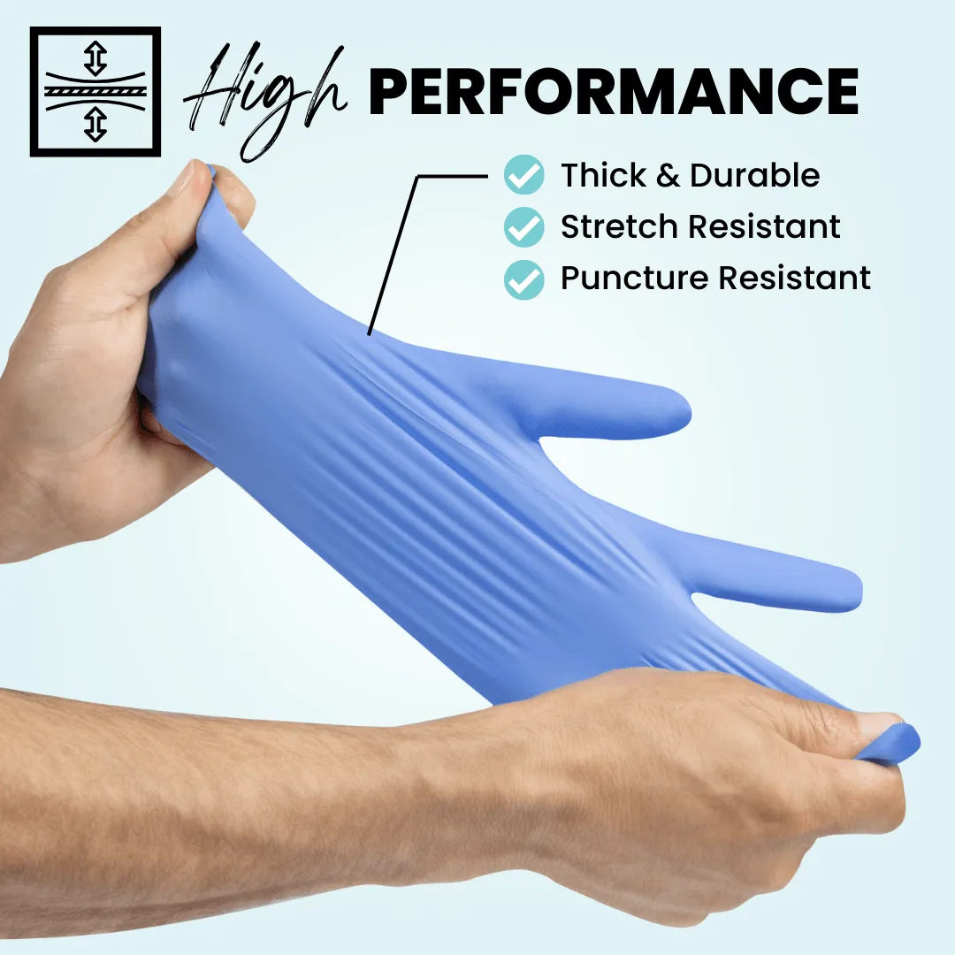 Eco Gloves Biodegradable Nitrile Gloves (4.0 Mil) - BLACK (Case of 10 Boxes)
