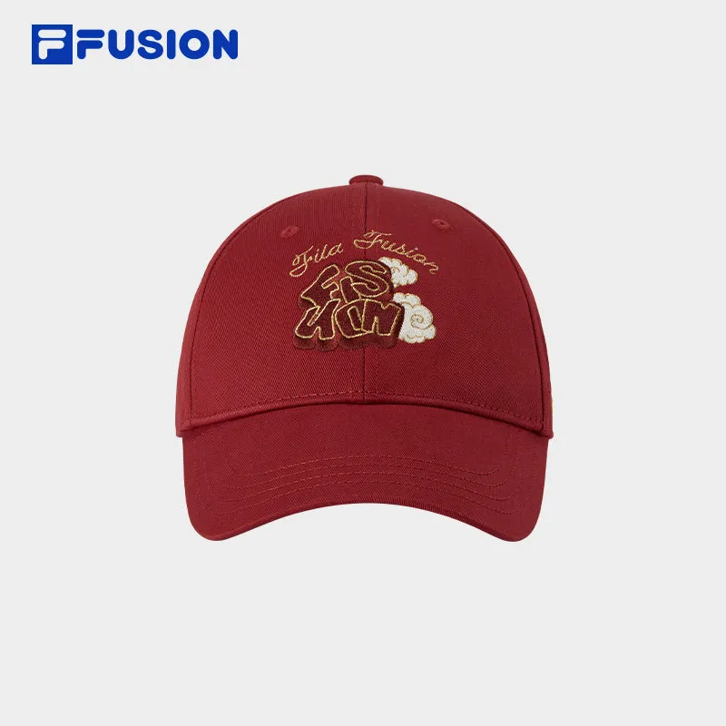 FILA FUSION INLINE FILA FUSION LIFE ACCESSORIES Unisex Baseball Cap (Ash / Red ))