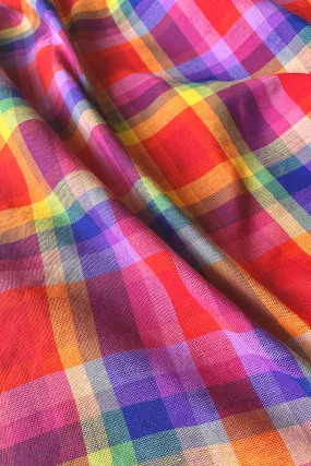 Hablon Plaid Jewel Rainbow