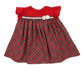 Il Tesoro di Magnolia Baby Girls Red Holiday Plaid Dress Set