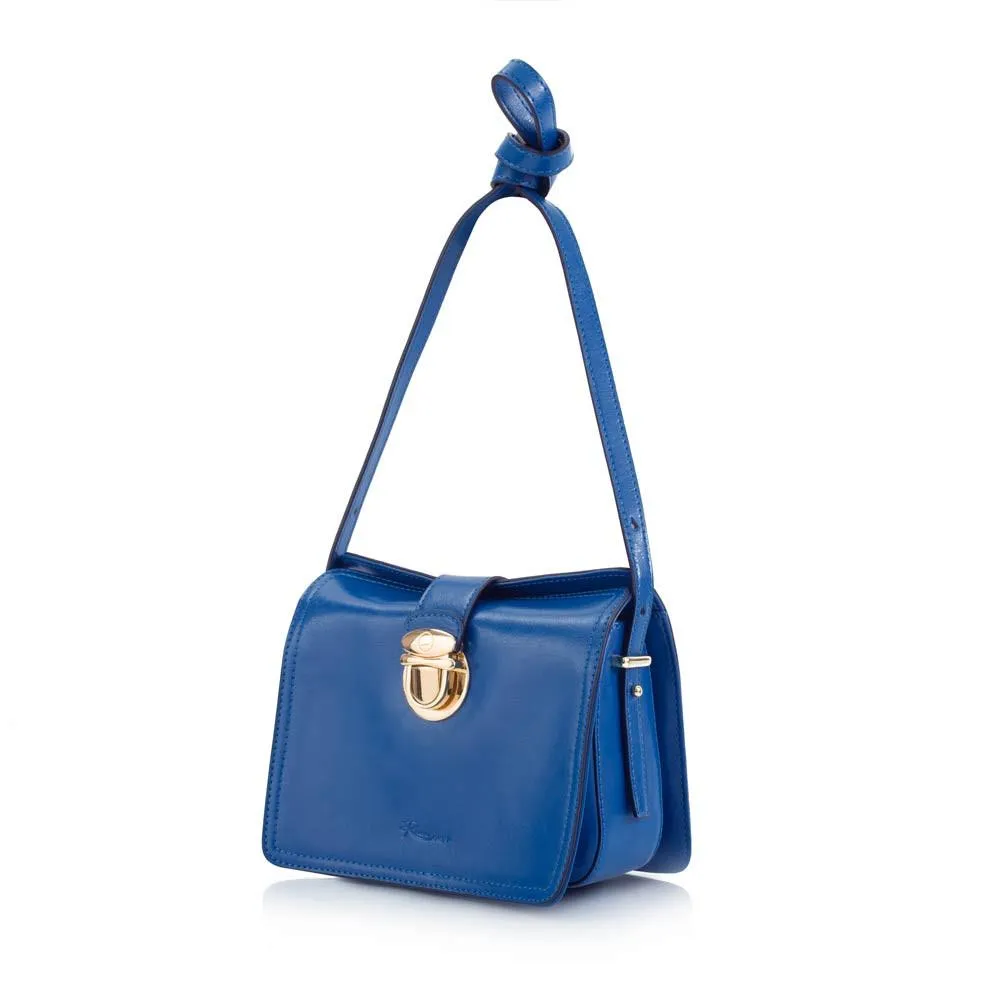 Maui Bay Crossbody w. Tab Lock Closure - Victoria Blue