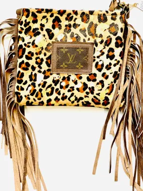 Medium Crossbody in Leopard - Patch in Brown