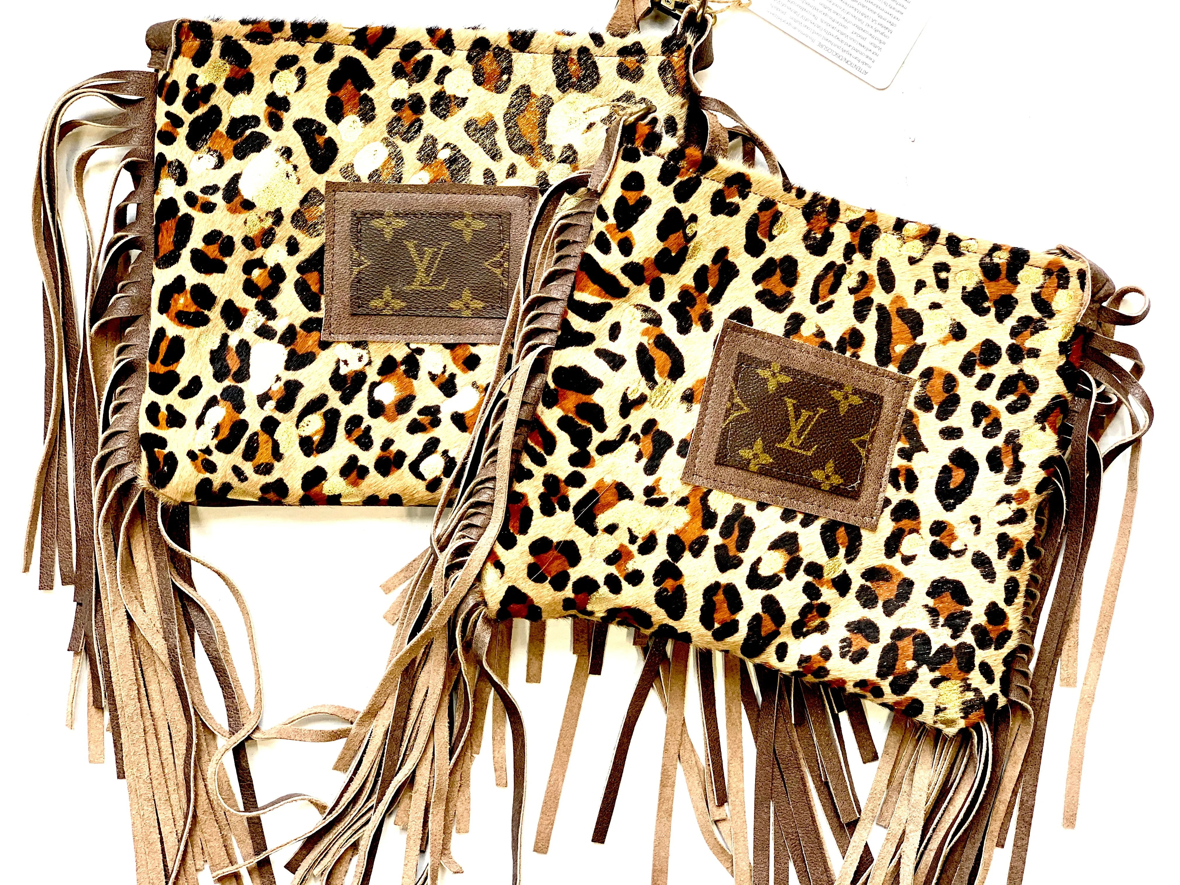 Medium Crossbody in Leopard - Patch in Brown