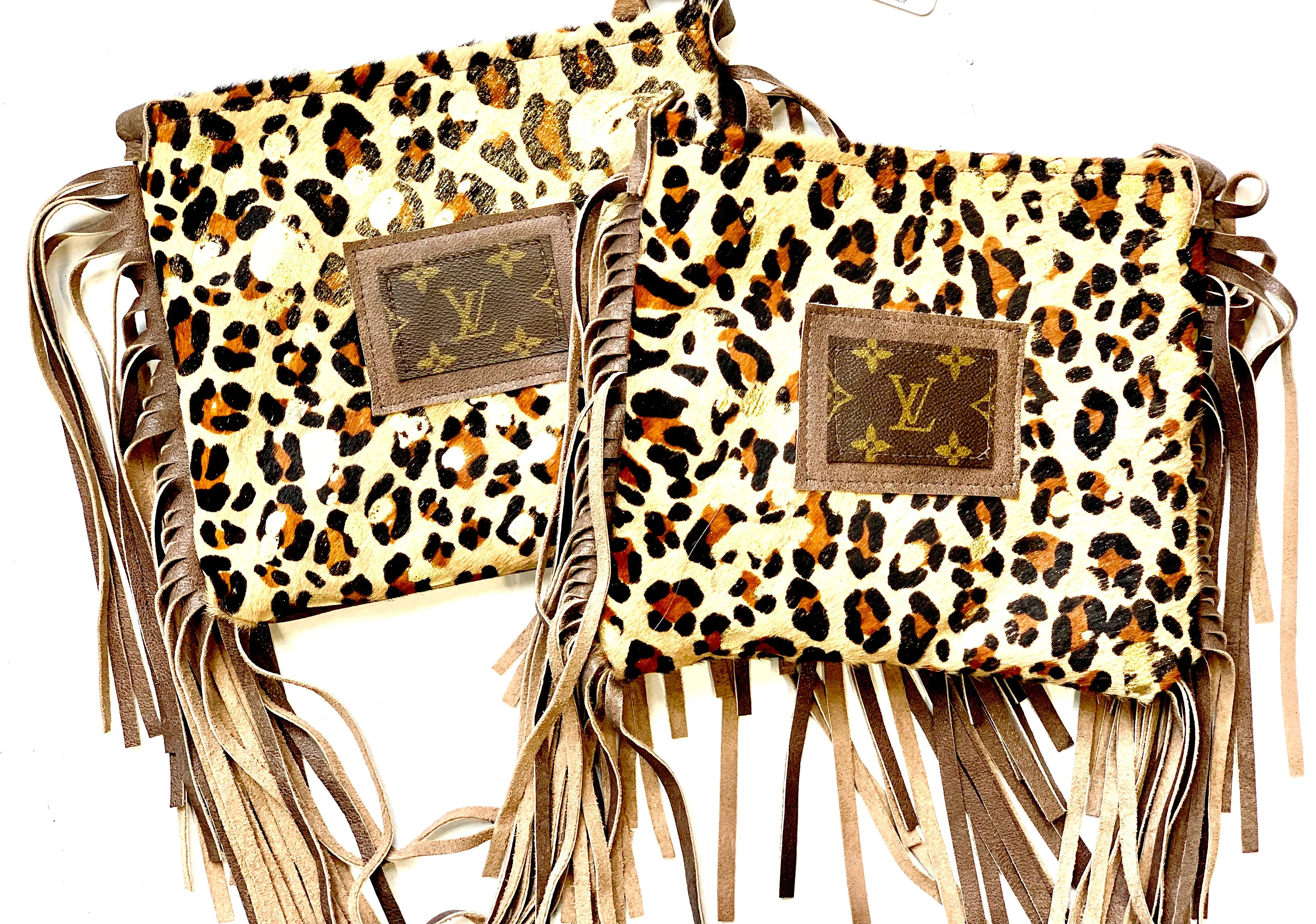 Medium Crossbody in Leopard - Patch in Brown