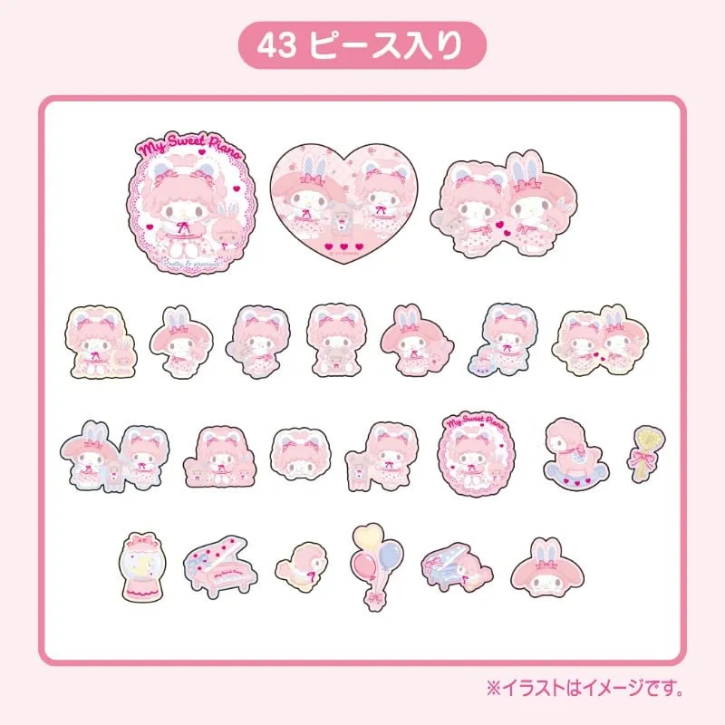 My Sweet Piano 43-pc Mini Sticker Pack (My Little Treasure Series)