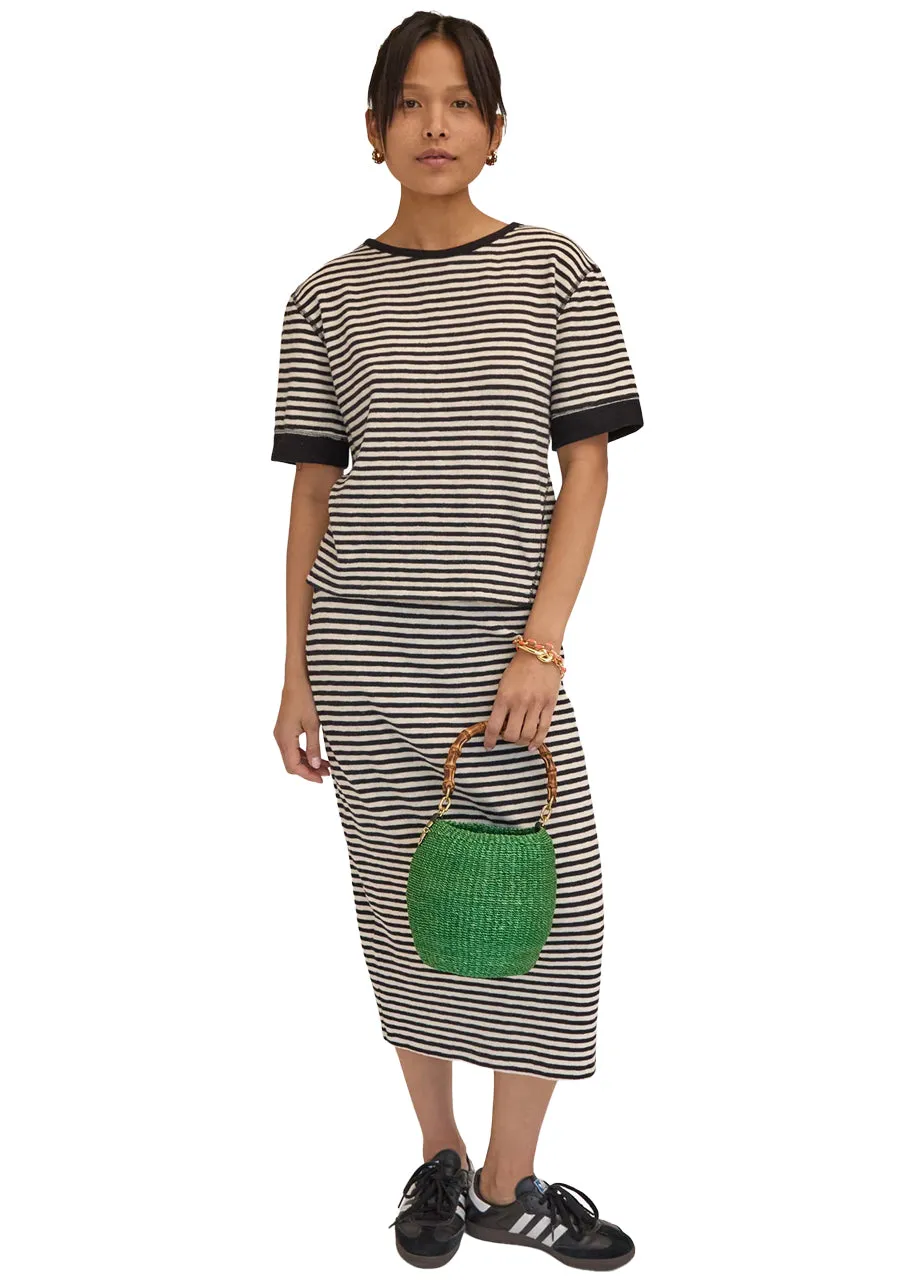 Pot de miel bag with bamboo handle in green
