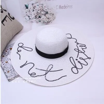 Seioum Summer Large Brim Sun Hats For Women Fashion