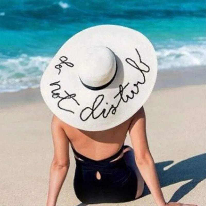 Seioum Summer Large Brim Sun Hats For Women Fashion