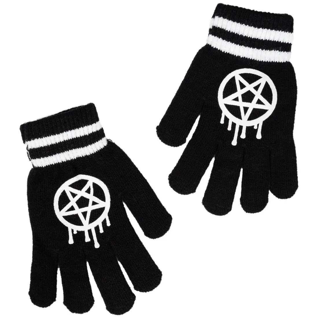 Sporty Gram Pentagram Winter Knit Gloves