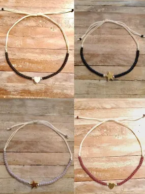 TINY BRACELET STAR/ HEART