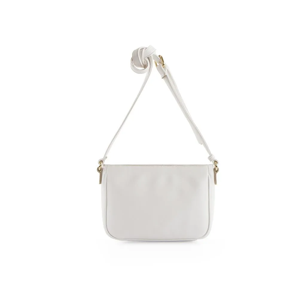 True Blue Laser Crossbody - White